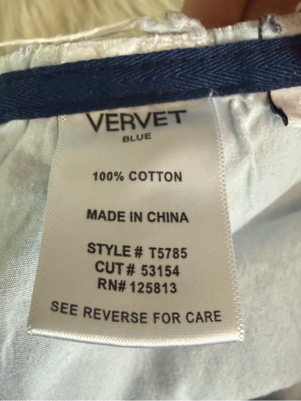 Vervet Blue High Rise Distressed Denim Shorts Medium Wash 7/9 - Picture 4 of 6